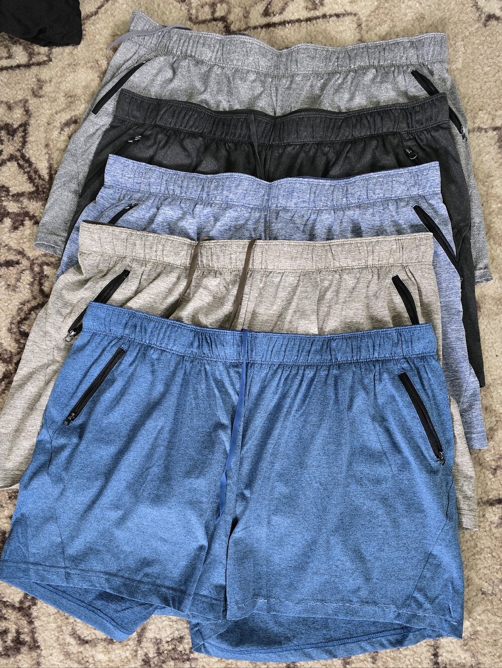 Liverty Pro Women’s Athletic Drawstring Shorts — Blue, Light Gray, Charcoal, Tan
